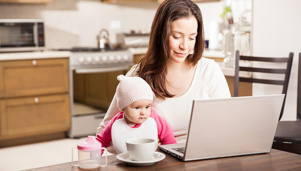 bigstock-Working-At-Home-With-A-Baby-116441300