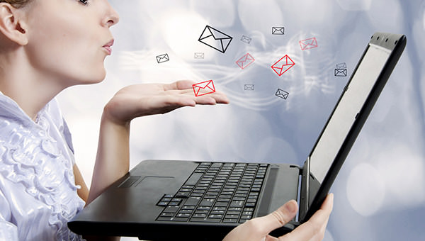 Young Woman With Computer. Blogger
